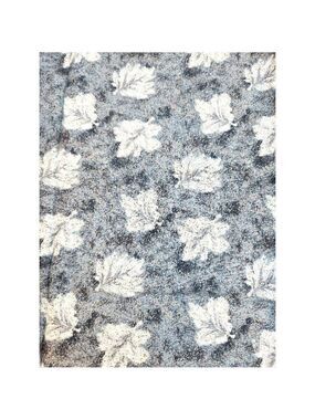 Gold Dust Inspirations Design 2167 Blue Teal Green Leaf Print Fabric 2 yards